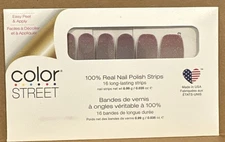 Color street nail polish strips winter opal