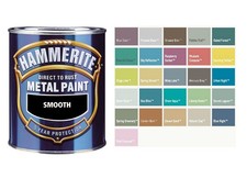 Hammerite - Smooth Direct To Rust Metal Paint - Mixed Colours - 750ML