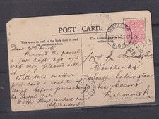 NEW SOUTH WALES, MARTINSVILLE cds., 1907 ppc. Cranes to South Codrington, Casino