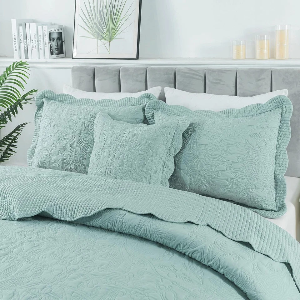 California King Quilts - Oversized King Bedspreads 128X120, Rustic Bedding Sets - Image 4 of 4