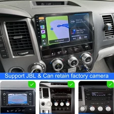 For Toyota Tundra 2007-2013 Wireless Apple CarPlay GPS Car Stereo Radio Fit JBL