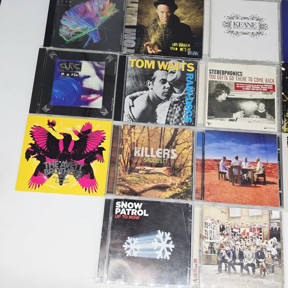 Rock CDs Lot Of 18 Snow Patrol, Pearl Jam, Killers, Cure, Tom Waits, DMB, Muse - Imagem 3 de 4
