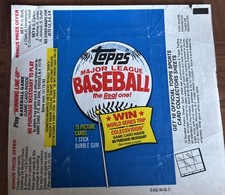 1983 Topps Baseball MLB Empty Wax Wrapper GET...