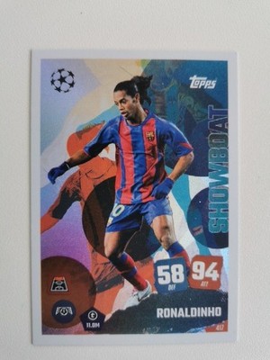Topps Match Attax Champions League 2025/26 Showboat 417 Ronaldinho FC Barcelona