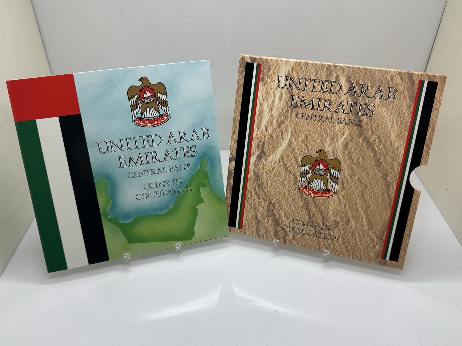 United Arab Emirates 1989 Folder Booklet Royal Mint Dirham 50 25 10 5 1 ...