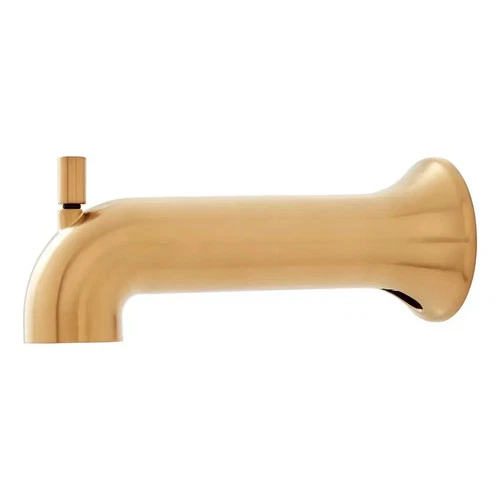 Signature Hardware Lentz 6‑7/8″ Diverter Tub Spout Brushed Gold SHTS72BG - Picture 1 of 2