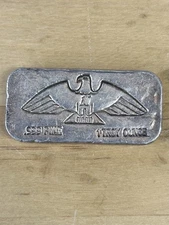 Rare 1oz Montana Gold & Silver Co. Vintage .999 Fine Silver Poured Bar