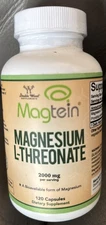 Double Wood Magnesium L Threonate Magtein Supplement 120 Capsules Exp 5/27