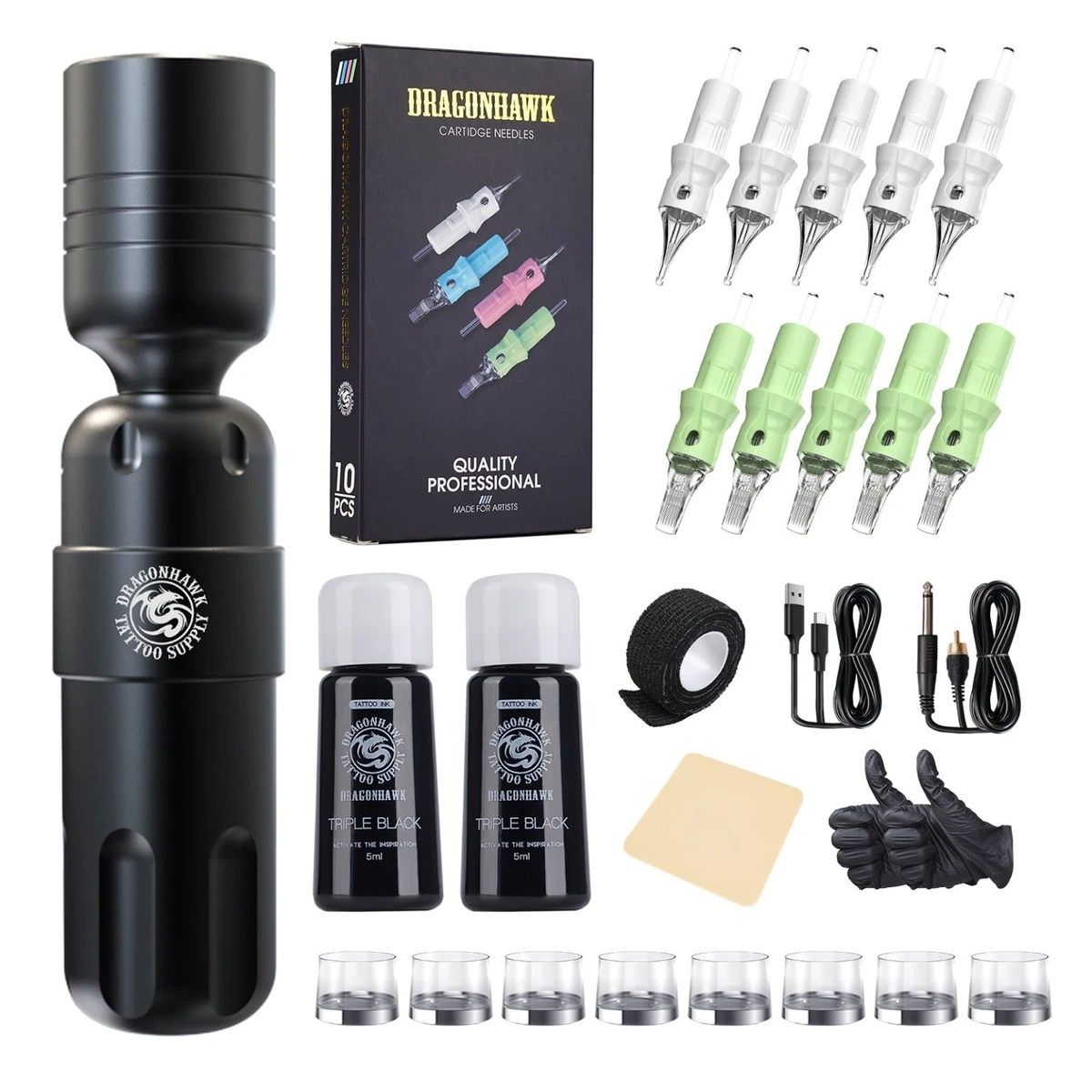 Dragonhawk Black Pen Tattoo Machines for sale | eBay