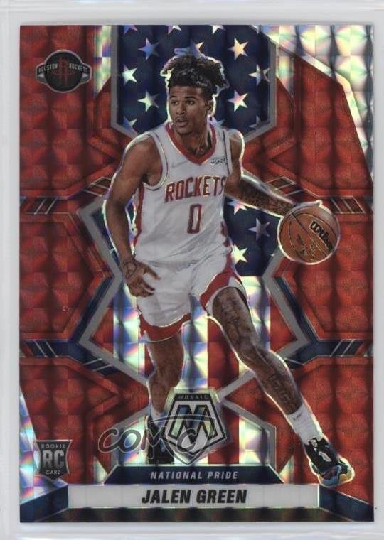 2021-22 Panini Mosaic National Pride Red Prizm Jalen Green #259 Rookie RC 0jr6