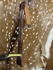 Vintage Cartridge leather ammo Belt , has 37 Loops for .22 Caliber bullets