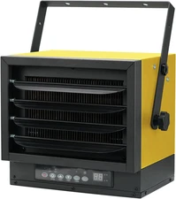 Hard-Wired Ceiling Mount Electric Garage Space Heater with Remote, 7,500 Watt, 2