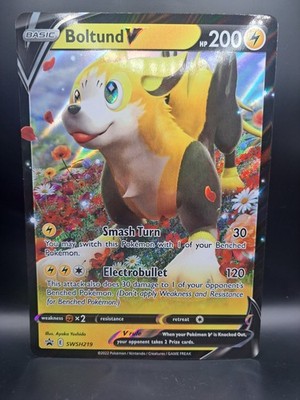 Pokemonkarte Boltund V Englisch Jumbo Karte Briliant Stars SWSH219 Promo