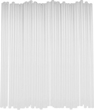 Clear Plastic Drinking Straws - 10.2 Inch Extra Long Thick - Straws Individual
