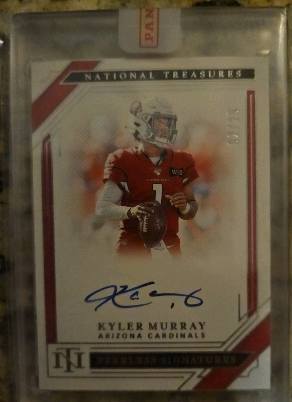 2020 National Treasures Kyler Murray Peerles Signatures Auto #PSKM 2/25 