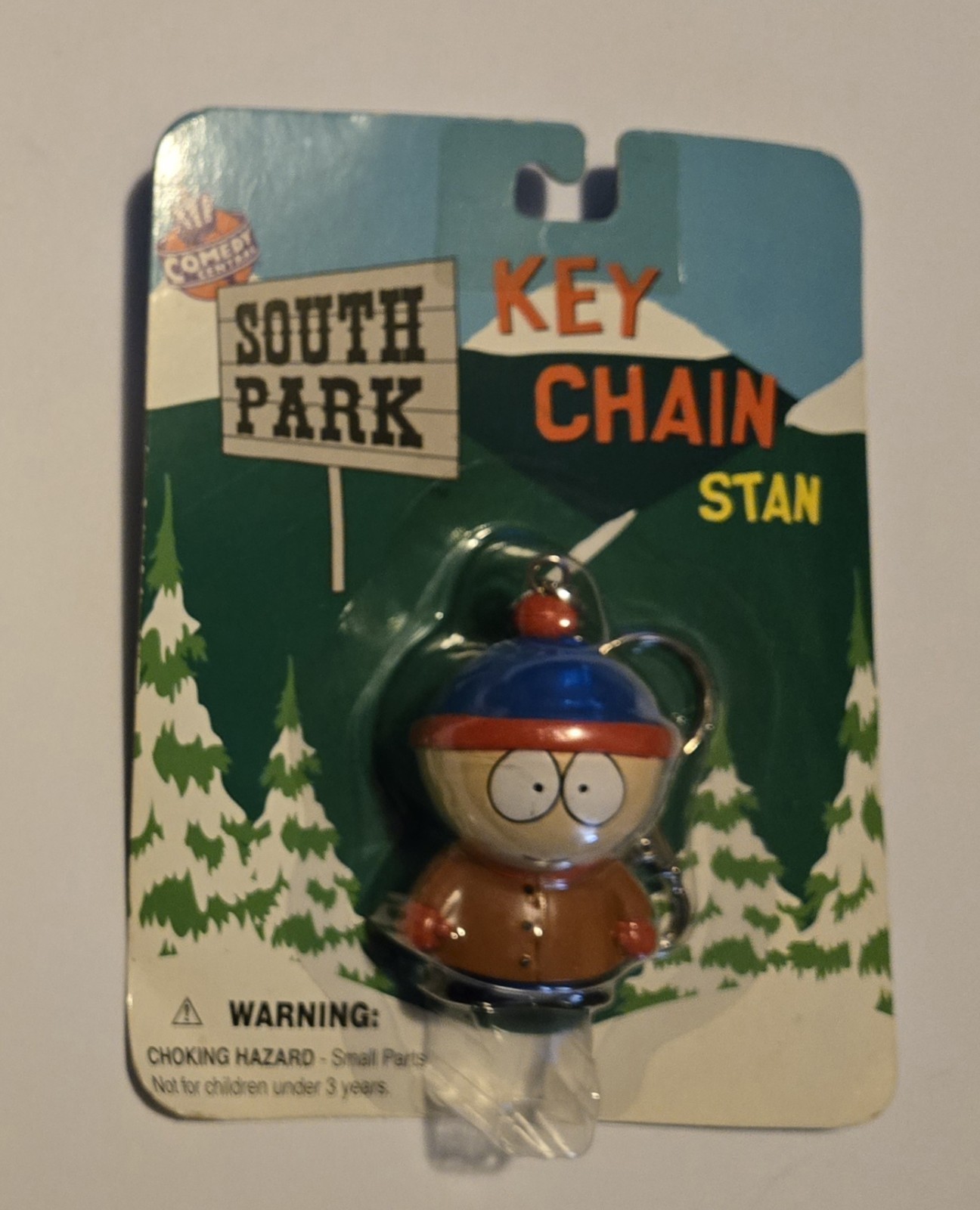 Unopened: 1998 south park "stan" comedy central key chain, vintage memorabilia