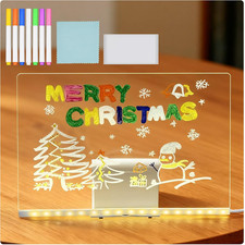 Lavagnetta in Acrilico Con Luci Led,Lavagna Luminosa per Disegnare,Tavoletta Gra