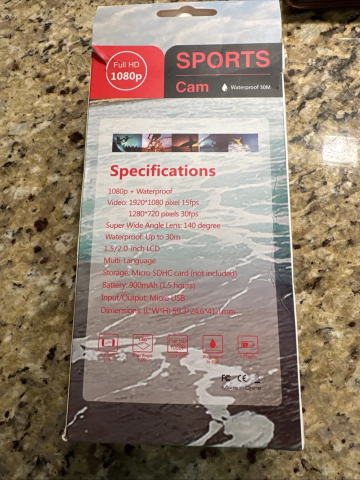 HD 1080P Waterproof Sports Camera - Image 3 of 4