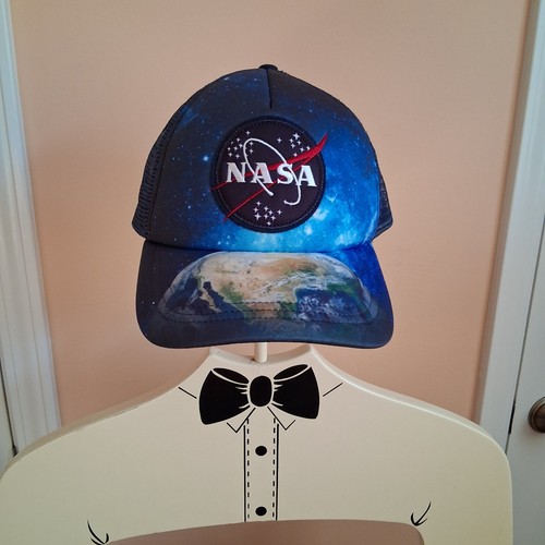 NASA Trucker Hat Mesh Snapback Space Blue