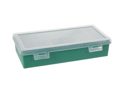 Tayg Sortimentskasten, Kunststoff Aufbewahrungsbox, 7 feste Fächer,