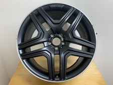 1 x MERCEDES BENZ GL GLS 63 W166 X166 21" AMG DT BLACK GENUINE OEM ALLOY WHEEL