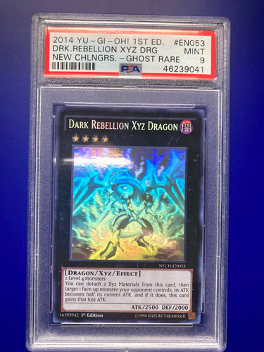 PSA 9 Dark Rebellion XYZ Dragon Ghost Rare 1st Ed Yu-Gi-Oh! Card NECH-EN053 MINT