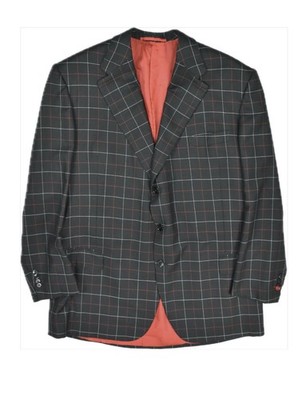 The House Of Bijan 100% Cashmere Silk Mens Blazer Sport Coat 46 L US MINT