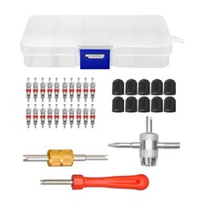 33-piece Bicycle Valve Core Removal Tool Kit For Quick Tire Valve Stem Repair