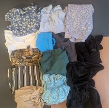 Lot 14 summer items dress tops shorts small medium young woman