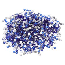 SS12/1440Pcs Glass Diamante Rhinestone, Man Made Gems, Dark Blue