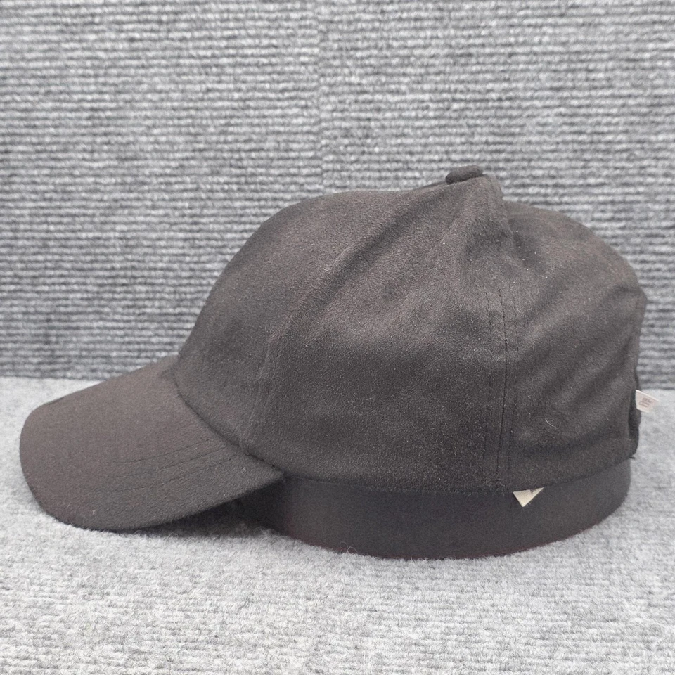 Free People Hat Cap Strap Back Black Womens Casual Suede Look Adjustable OS - Image 4 of 4