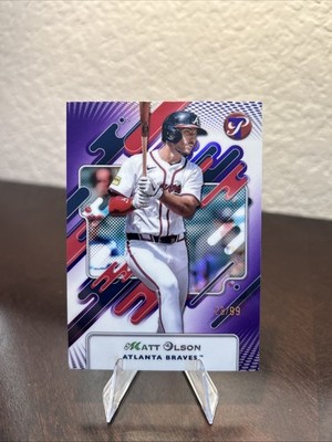 2025 Topps Pristine - Matt Olson #97 Purple Refractor /99 Atlanta Braves