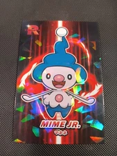 Pokemon Mime Jr. Cracked Ice Holo Team Rocket Card Database Set Peru 