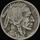 1916 Buffalo Nickel Scarce Better Date *2677