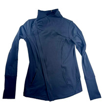 Yoga Athletic Jacket Sz S Black Ultrasoft Stretch Athleisure Sporty