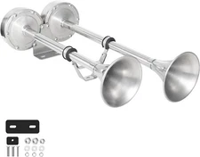 FARBIN Boat Horn 12V Waterproof Stainless Steel Trumpet Marine Horn