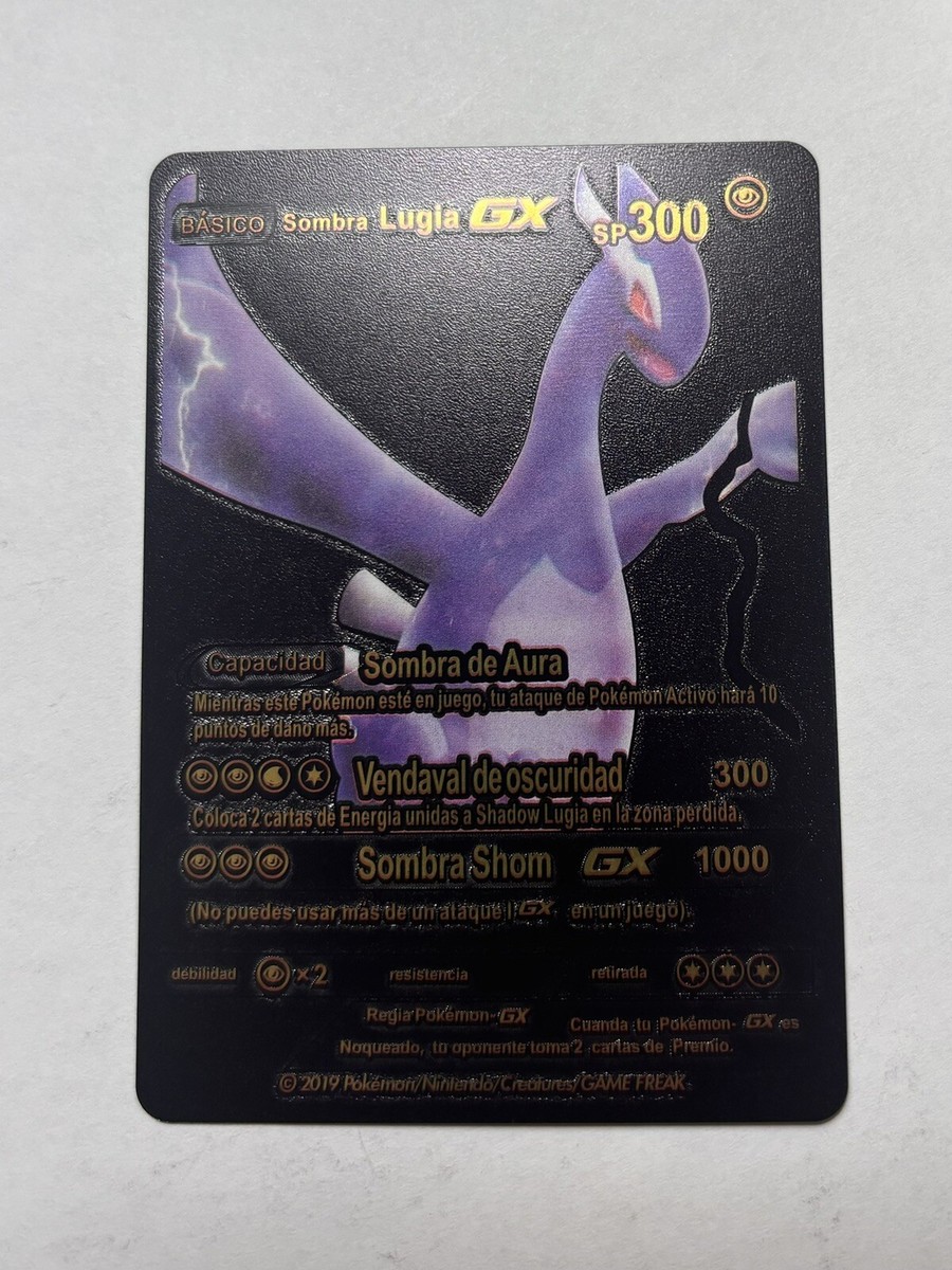 Shadow LUGIA GX Black Foil Fan Art Display Card Aura NM | eBay
