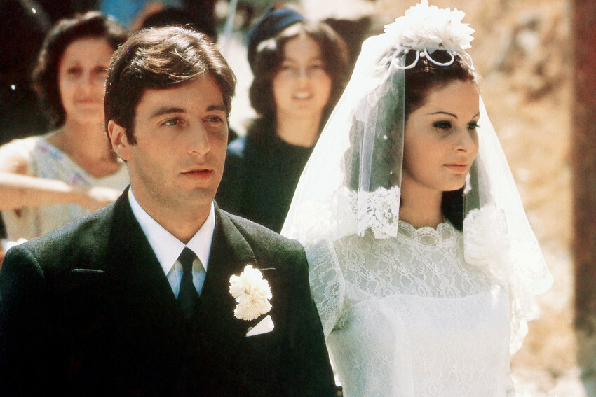 Al Pacino The Godfather Wedding Scene With Simonetta Stefanelli 24X18 Poster