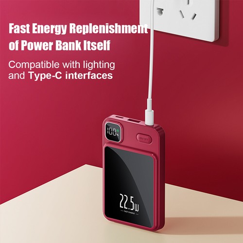 Banco de Alimentación Portátil Magnético Inalámbrico 20W Cargador Rápido para iPhone Samsung Xiaomi - Imagen 5 de 32