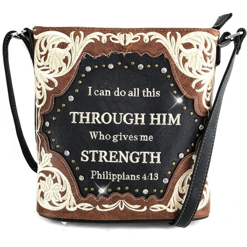 Justin West Gives Me Strength Philippians 4:13 Bible Verse Concealed Carry Purse - Picture 128 of 139