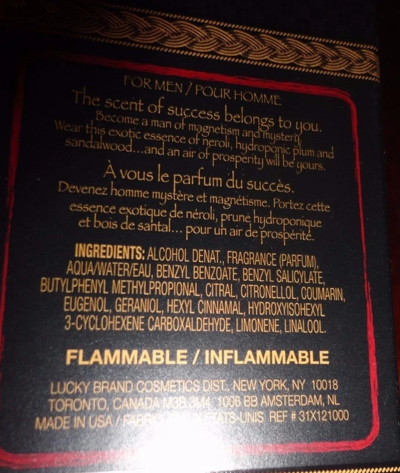LUCKY 1 FL OZ EAU DE TOILETTE PERFUME SPRAY VAPORISATEUR    - Image 4 of 4