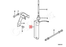 Original BMW Z3 Roadster E36 316i 1.6 Antennenfuss Kurzstabantenne 65218375159