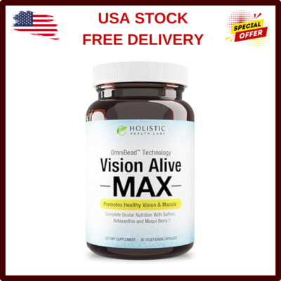 Vision Alive Max with 8 Natural Ingredients Lutemax  2020, 30 Count, Pack of 1
