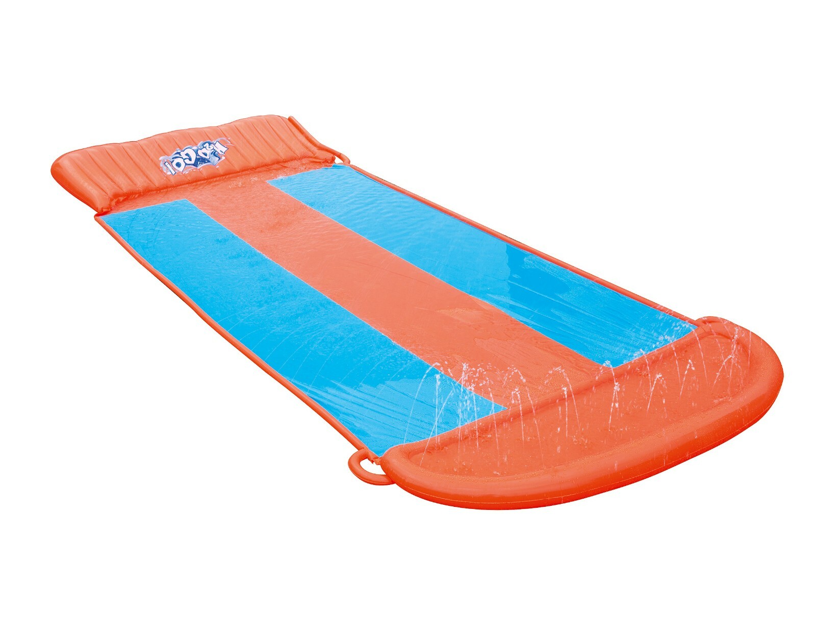 H2Ogo! Deslizador De Agua De Triple Carril, Rampa Inflable Y Rociadores Incorporados - Bw52258