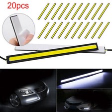20pcs 17cm White 12v Led Strip Drl Daytime Running Light Fog Cob Lamp Driving