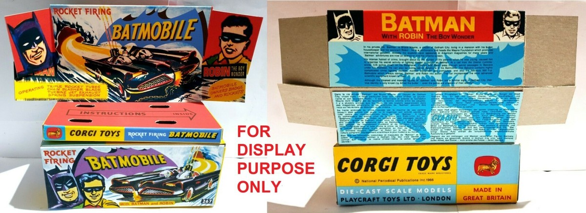 Scatola Giocattolo Collezione Brand New Corgi 267 Batmobile 1976 Type 1 ...