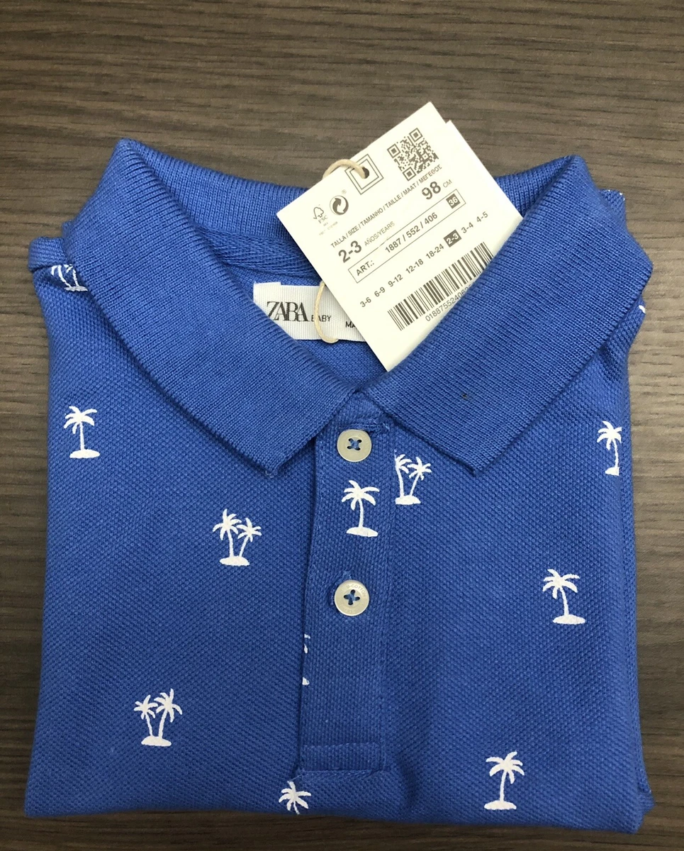 NWT ZARA BABY BOY POLO SHIRT 2 3 Years