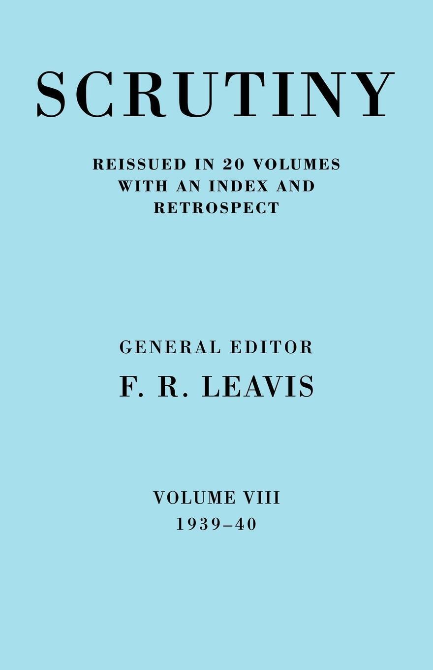 F. R. Leavis | Scrutiny | Taschenbuch | Englisch (2008) | Paperback