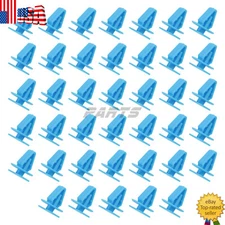 40X Car Blue Windshield Cowl Fastener Clips Rivet Replacement For Accord Civic
