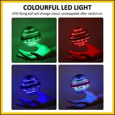 Flying Orb Toys with 360° Rotating Flynova Pro UFO Flying Toy Built-in RGB-LED G